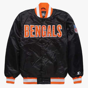 Veste bomber en satin tendance pour hommes, style universitaire, 100% polyester tissé, vêtements d'extérieur d'hiver, streetwear décontracté - Product Image 4