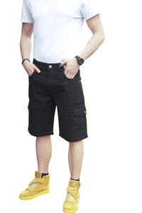 Streetwear décontracté pour hommes Short cargo en jean Baggy multi-poches taille haute coupe-vent respirant léger été - Product Image 6