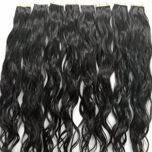 100% TAPE IN EXTENSIONS BEST QUALITY RAW INDIAN TEMPLE HAIR TAPE IN WITH ALIGNED CUTICLES 100% RAW UNPROCESSED VIRGIN HAIR - Product Image 2
