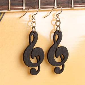 Nouveau design femmes boucles d'oreilles en bois bijoux forme ronde femmes bijoux boucle d'oreille par STAR CRAFTS INDE fabricant de l'inde - Product Image 5