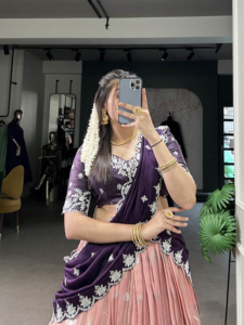 <b>Top</b> Selling Traditional Vichitra Designer Lehenga Choli Silk Dupatta Zari Kota Sequins Embroidery Banglory <b>Festive</b> Wedding Party - Product Image 2