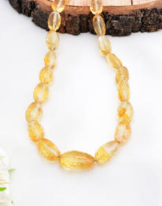 ซิทรินธรรมชาติทรงเหลี่ยมเจียระไน สำหรับทำเครื่องประดับอัญมณีชั้นดี สร้อยคอ - Product Image 2