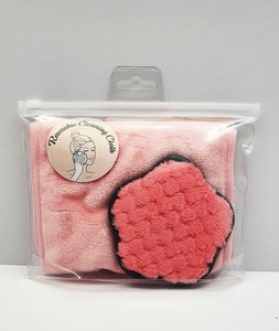 Prix usine 2 pièces tampons de lavage du visage doux tampons de coton réutilisables Style chaud réutilisable bambou nettoyage visage OEM emballage personnalisé - Product Image 1