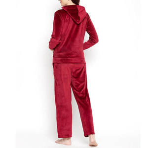 Survêtements en velours de coton pour femmes, ensemble décontracté 2 pièces, vêtements de détente doux et luxueux, logo personnalisé, livraison directe d'usine - Product Image 2