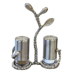 Mesa de comedor de nuevo diseño, diseño en forma de manzana, Latón chapado en oro, artículos de cocina de Metal, especias, sal, pimienta, Juego de 2 - Product Image 5