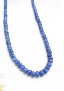 Cuentas Facetadas de Zafiro Azul Natural Tratado para la Elaboración de Joyería Fina, Collar de Piedras Preciosas - Product Image 6