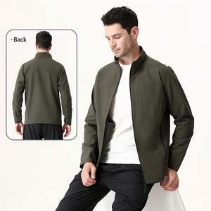 Vente chaude hommes sport coupe-vent veste 90% Polyester 10% Spandex mode lettre imprimé personnalisé extérieur manteau pour le printemps - Product Image 1