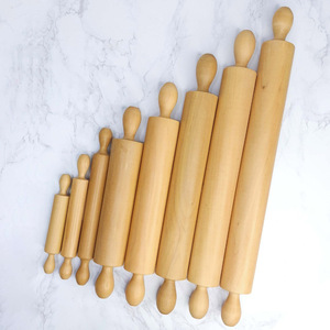 Bakeware accessories <b>wooden</b> tapered <b>rolling</b> <b>pin</b> hardwood pasta dough roller <b>pins</b> for bakery - Product Image 6