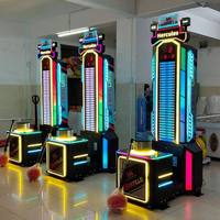 Machine d'arcade Hercules Hammer LED Strength Tester avec éclairage RGB métallique, jeu d'amusement Superfun à monnayeur