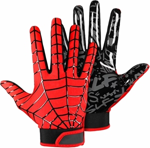 Gants de football américain en silicone imprimés antidérapants sur mesure Concevez votre propre logo Gants récepteurs en cuir - Product Image 5