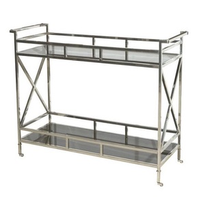 Lot de 2 chariots de taille différente Chariot de service en aluminium de première qualité de forme personnalisée par Home Arts - Product Image 2