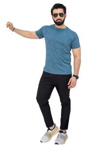 Ensemble de survêtements 2 pièces pour hommes, t-shirt à manches courtes et short pour la course à pied, l'entraînement et le fitness, vêtements de sport d'été décontractés - Product Image 4