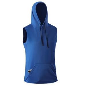 Summer Ice Silk Muscle <b>Hoodie</b> Tank Tops Men <b>Sleeveless</b> Running Gym Workout Fitness Quick Dry Vests Hip Hop Sweatshirt Male Tops - Product Image 4