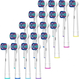 Repuestos de cabezales de cepillo de dientes redondos con cerdas cruzadas 3D Matrix, genéricos para cepillos eléctricos Oral-B, venta al por mayor, precio de fábrica OEM - Product Image 1