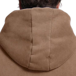 เสื้อมีฮู้ดสำหรับผู้ชายสีล้วนมีฮู้ดสำหรับล้างกรดผ้าฝ้ายผสมสไตล์ใหม่ - Product Image 5