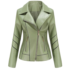 2025 New Fashion <b>Genuine</b> <b>Leather</b> <b>Jacket</b> Women Long Sleeve Autumn <b>Leather</b> for Women Winter <b>Jacket</b> Women's <b>Jackets</b> - Product Image 1