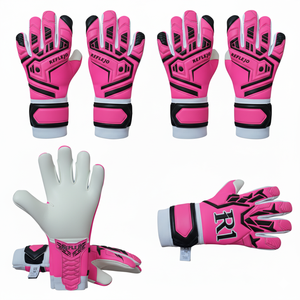 Gants de gardien de but de football respirants avec logo personnalisé, en latex souple, antidérapants, légers, avec étiquette privée OEM disponible - Product Image 2