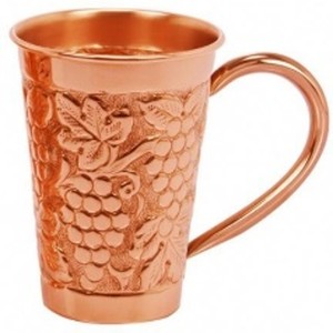 Stylish 100% Pure Copper Mule Mug with Eco-Friendly <b>Metal</b> Handle and <b>Straw</b> Lid New Design Trending Globally - Product Image 1