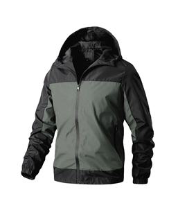 Chaqueta Cortavientos Ligera con Capucha para Hombre, Personalizable al por Mayor, para Primavera, Uso en Exteriores - Product Image 1