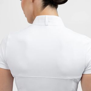 Camisa ecuestre de diseño elegante para mujer, manga larga, ropa personalizada elástica al por mayor, camisetas para montar a caballo - Product Image 5