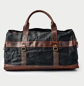 Bolsa de viaje de lona de cuero, lona multiusos para deportes, gimnasio, fin de semana, durante la noche, elegante bolso de mano duradero, - Product Image 5