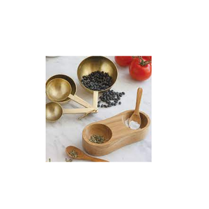 Caja de sal de madera, almacenamiento de cocina y organización, contenedor de especias con cuchara y uso hecho a mano a bajo precio - Product Image 3