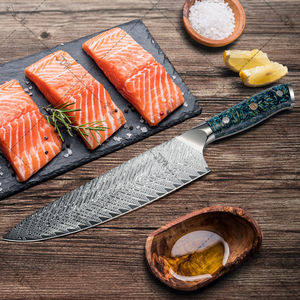 Cuchillo de Chef de 8 Pulgadas, Cuchillo de Cocina de Acero de Damasco de 67 Capas con Mango Acrílico, Gran Oferta 2024 - Product Image 5