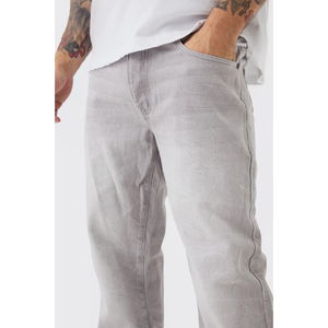 กางเกงยีนส์สำหรับผู้ชายผลิตซ้ำด้วยผ้าทนทานและงานเย็บแม่นยำ - Product Image 3