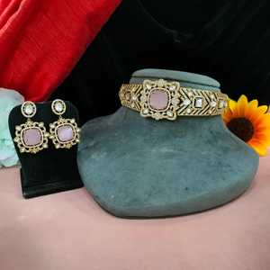 Ensemble ras du cou fusion victorienne diamants américains colliers de mode Zircon Moissanite Design contemporain classique meilleure qualité - Product Image 4