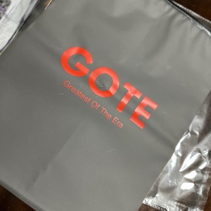 Sacs à fermeture éclair en polyéthylène noir imprimés avec logo <span class=keywords><strong>pour</strong></span> l'emballage des vêtements, réutilisables, refermables, pochettes de rangement <span class=keywords><strong>pour</strong></span> vêtements - Product Image 4