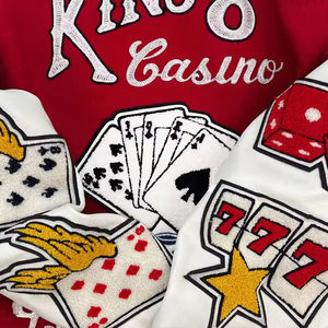 OEM personalizado hombres Letterman Varsity chaquetas cálido invierno béisbol bombardero mangas de cuero Chenille bordado Logo tela Varsity - Product Image 6