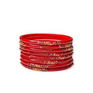 Conjunto de Brazaletes de Moda Chapados en Oro Rojo, Diseño Premium con Imitación de Perlas, Precio de Mayoreo para Mujer - Product Image 3