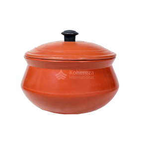 Handcrafted Terracotta Sabji Handi | Eco-Friendly, Toxin-Free Clay <strong>Pot</strong> for Healthy Cooking (Red &amp; Black) - Product Image 1