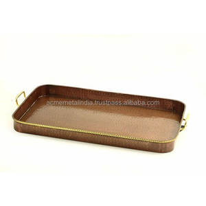 Plateau de qualité supérieure en métal découpé pour aliments et desserts, plateau de service élégant de forme ovale pour les restaurants et les événements de mariage - Product Image 6