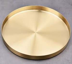 Plaque de chargeur martelée en métal de haute qualité plateau d'exposition en aluminium classique pour accessoires de décoration de Table d'occasions d'hôtel de mariage - Product Image 4