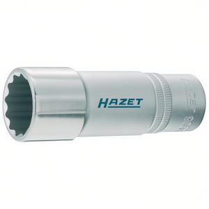 Llave de vaso cuadrada larga de 12 puntas Hazet de 1/2'' con perfil de tracción y moleteado - Product Image 2