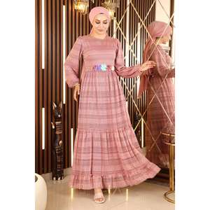 Robe sirène en dentelle florale, style décontracté avec un motif magnifique - Product Image 1