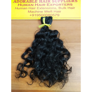 Extensiones de cabello humano virgen natural con cutícula alineada, color brillante, indio, suministradas por el proveedor - Product Image 2