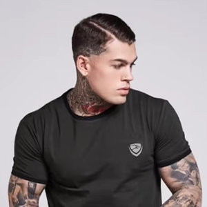 T-shirts pour hommes surdimensionnés en tissu tissé avec logo brodé personnalisé par transfert thermique, Spandex/Coton 280 grammes - Product Image 4