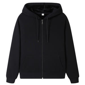 Sudadera de lana de algodón recortada de gran tamaño para mujer, Jersey de invierno con capucha básica, ropa de calle, moda informal, logotipo personalizado impreso - Product Image 2