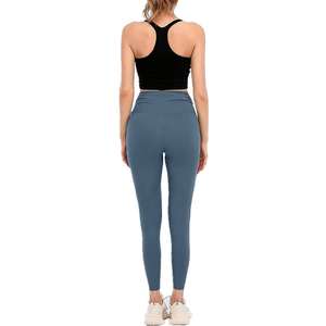 Elastic Waist Yoga <b>Leggings</b> Basic <b>Black</b> <b>Leggings</b> for Women Soft Stretchable Fabric for Gym Yoga Office and Daily Use Wear - Product Image 2