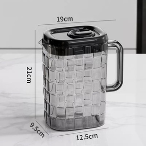 Carafe à eau froide en plastique de 2 L pour limonade, idéale pour l'été, la maison, les festivals en extérieur, avec système de pression, pour le stockage au réfrigérateur - Product Image 5