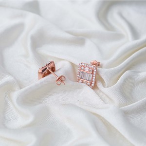 Round <b>Stud</b> and Single Cartilage Earring Design Wholesale Turkish Handmade 925 <b>Sterling</b> <b>Silver</b> Jewelry - Product Image 2