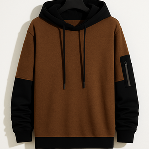 Sudadera Urbana 100% Algodón Lavado a la Piedra, Diseño Holgado y Corto, Bordada - Product Image 1