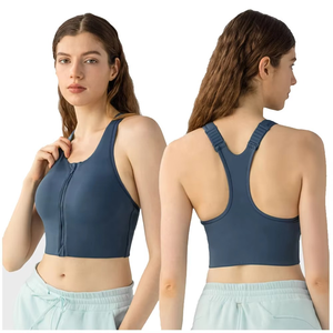 Soutien-gorge de sport sans fil antichoc pour femme Soutien-gorge de fitness à séchage rapide avec yoga rembourré pour la course et l'entraînement Adultes de grande taille - Product Image 6
