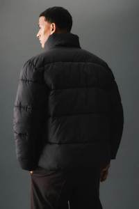 Men's <b>Puffer</b> <b>Jacket</b> Bubble Coat Padded Coat OEM Logo Oversized Down Bubble Winter Black Custom <b>Puffer</b> <b>Jackets</b> - Product Image 4