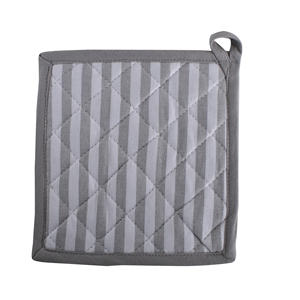 Mitaines de four 100% coton avec bande de silicone porte-casseroles verts pour la cuisson au micro-ondes Protection des aliments à domicile pour les restaurants - Product Image 6