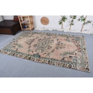 Alfombra de lana de retazos verde Beige tradicional área grande 5,2 X 8.3ft patrón de pasillo Rectangular para decoraciones de sala de estar látex - Product Image 2