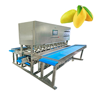Hete Verkopende Commerciële 8 Station Mango Dunschaar Snijmachine Apparatuur Gele Mango Schilmachine