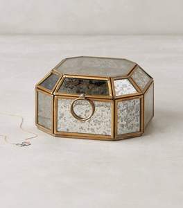 Premium Metal And Glass Jewelry <b>Box</b> Spacious <b>Storage</b> Elegant Design Perfect Home <b>Decor</b> Accent - Product Image 4